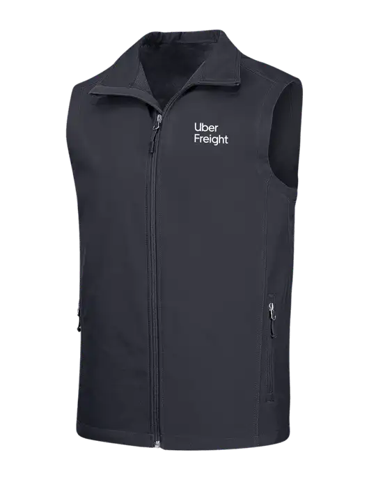 Dark Grey Core Soft Shell Vest w/Uber Freight Logo