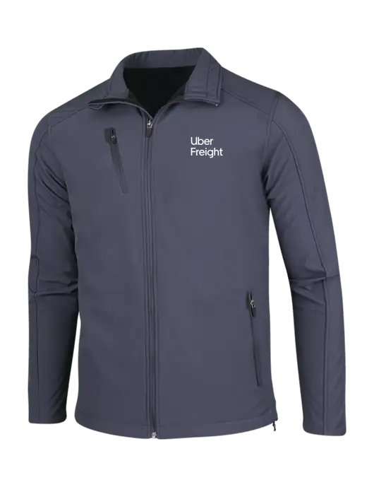Dark Grey Welded Softshell Jacket w/Uber Freight Logo