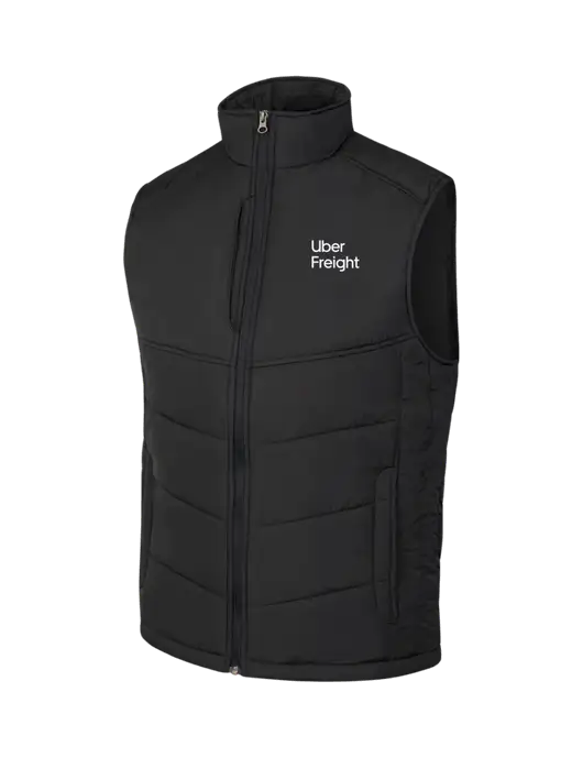 Black/Black Puffy Vest w/Uber Freight Logo