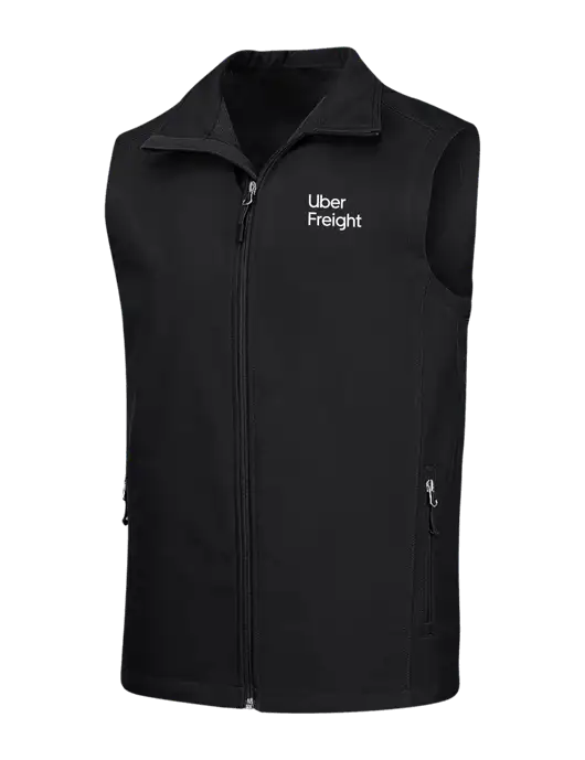 Black Core Soft Shell Vest w/Uber Freight Logo
