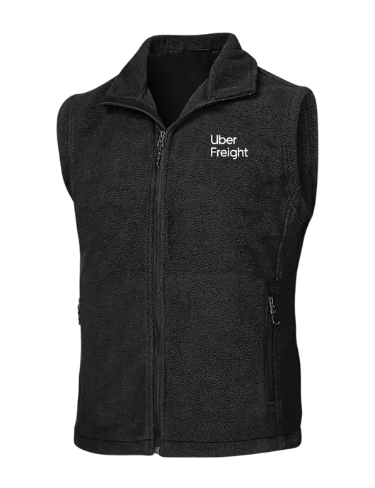 Black Fleece Vest w/Uber Freight Logo