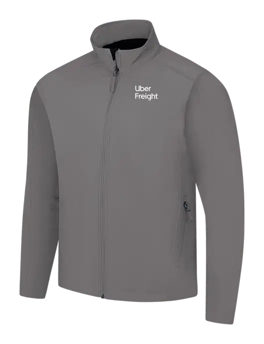 Medium Grey Core Soft Shell Jacket w/Uber Freight Logo