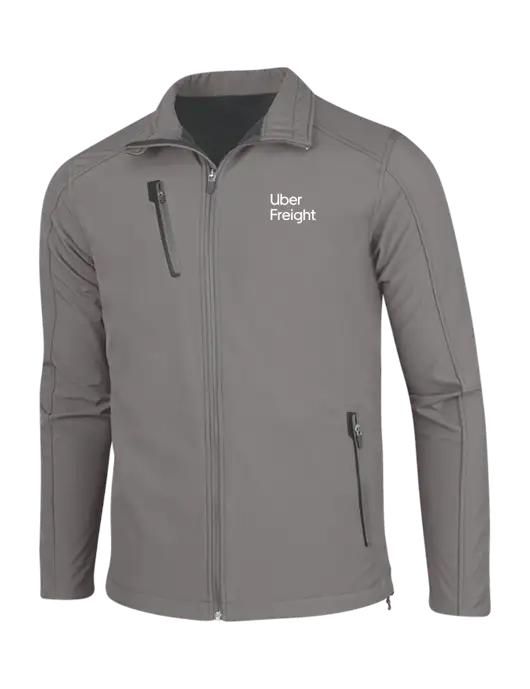 Medium Grey Welded Softshell Jacket w/Uber Freight Logo