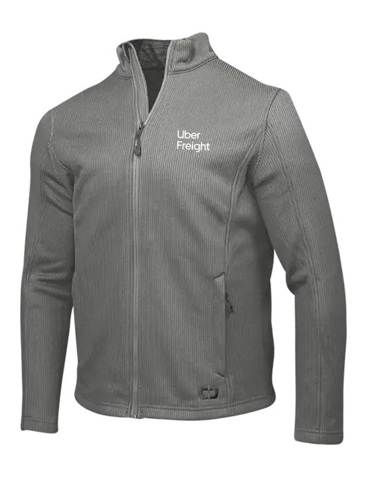 OGIO Medium Grey Grit Fleece Jacket w/Uber Freight Logo