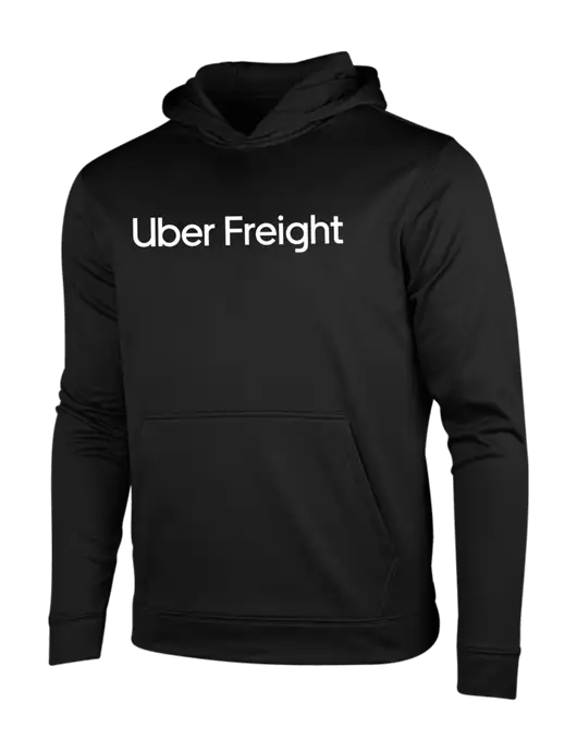 Black Fleece Sport-Wick Hooded Pullover w/Uber Freight Logo