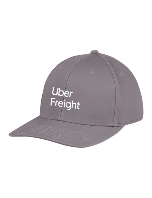 Premium Modern Structured Twill Charcoal Snapback Cap w/Uber Freight Logo