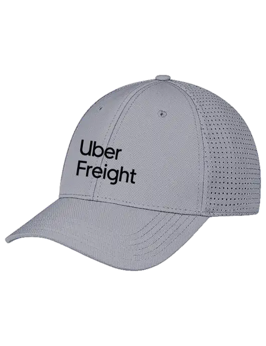 Grey Performance Stretchable Cap Hook & Loop w/Uber Freight Logo
