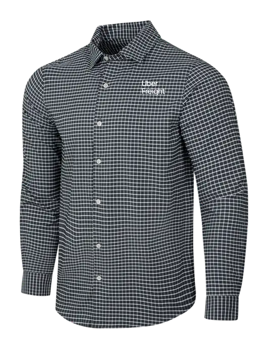 Dark Grey/White City Stretch Shirt w/Uber Freight Logo