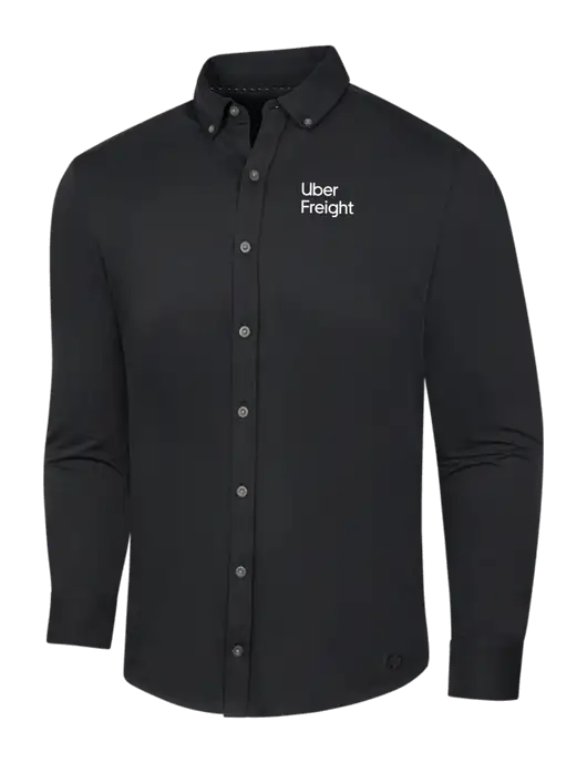 OGIO Blacktop Modern Code Stretch Button-Up Shirt w/Uber Freight Logo