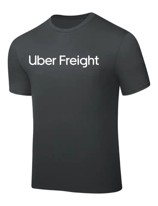 Dark Grey PosiCharge Competitor Tee w/Uber Freight Logo