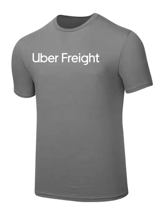 Seriously Soft Medium Grey T-Shirt w/Uber Freight Logo