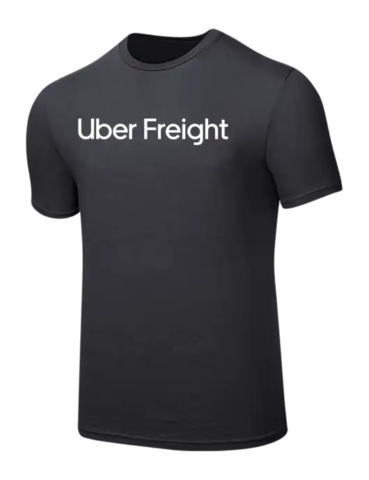 Seriously Soft Charcoal T-Shirt w/Uber Freight Logo
