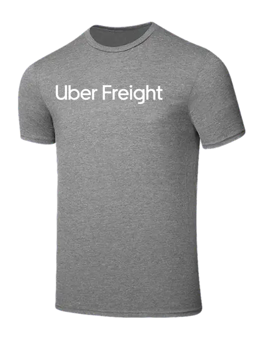 Seriously Soft Grey Frost T-Shirt w/Uber Freight Logo