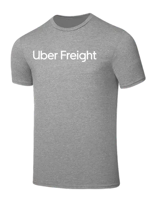 Seriously Soft Light Heather Grey T-Shirt w/Uber Freight Logo