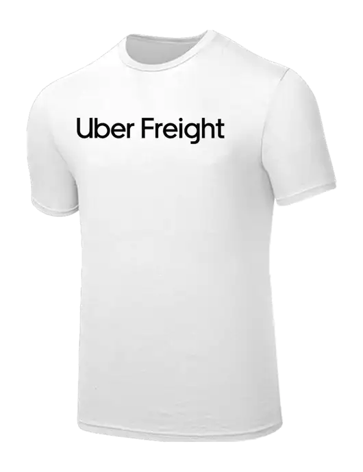Seriously Soft White T-Shirt w/Uber Freight Logo