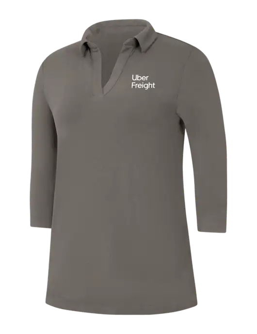 Womens Dark Grey Luxe Knit Tunic w/Uber Freight Logo