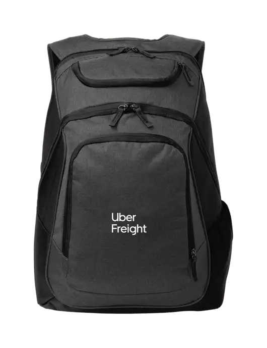 Executive Graphite Heather/Black Laptop Backpack w/Uber Freight Logo