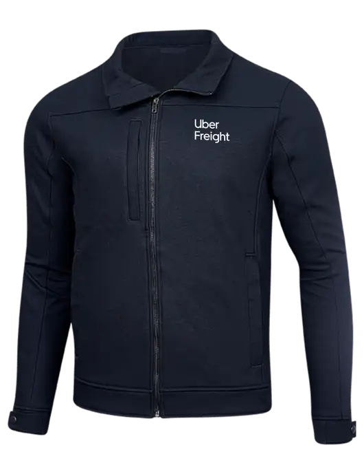 Cornerstone Navy Duck Bonded Soft Shell Jacket w/Uber Freight Logo