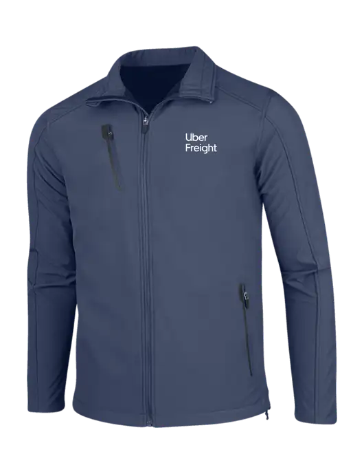 Navy Welded Softshell Jacket w/Uber Freight Logo