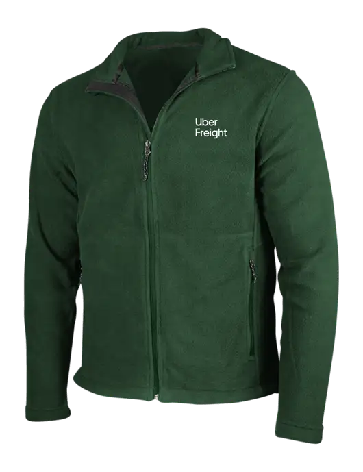 Dark Green Fleece Jacket w/Uber Freight Logo