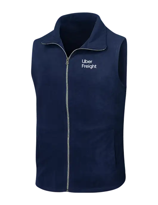 Navy Microfleece Vest w/Uber Freight Logo