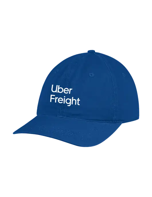 Garment Washed Unstructured Twill Royal Cap w/Uber Freight Logo