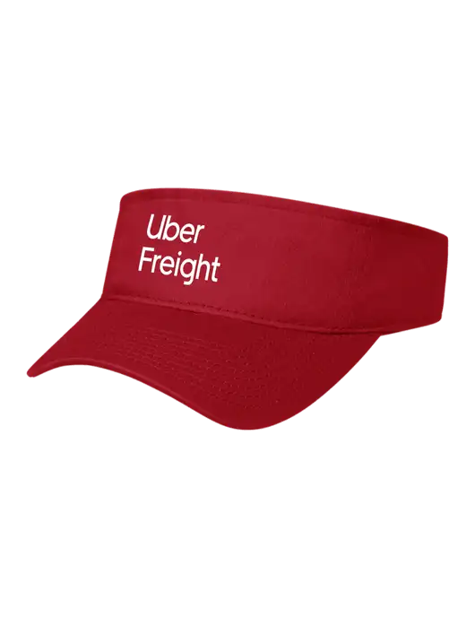 Red Cap Visor w/Uber Freight Logo