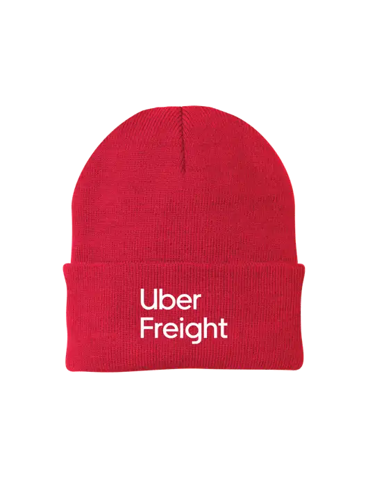 Red Knit Cap w/Uber Freight Logo