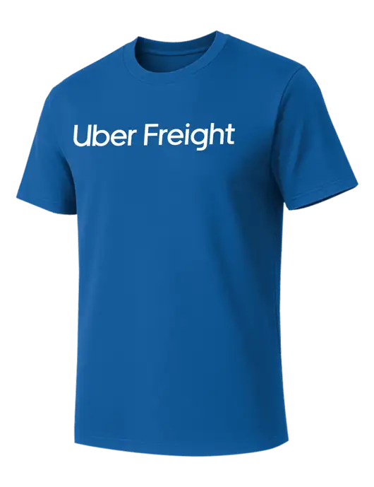Allmade Royal Blue Organic Cotton Tee w/Uber Freight Logo