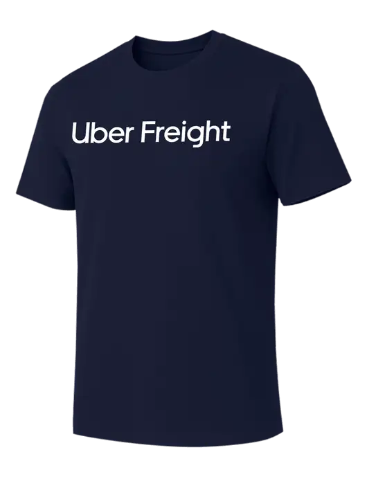 Allmade Dark Navy Organic Cotton Tee w/Uber Freight Logo