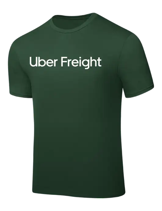 Dark Green PosiCharge Competitor Tee w/Uber Freight Logo