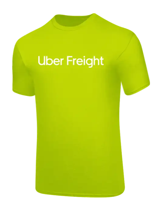 Safety Green PosiCharge Competitor Tee w/Uber Freight Logo
