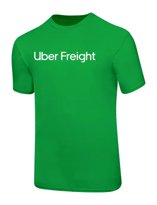 Ring Spun Light Kelly Green 4.5 oz T-Shirt w/Uber Freight Logo