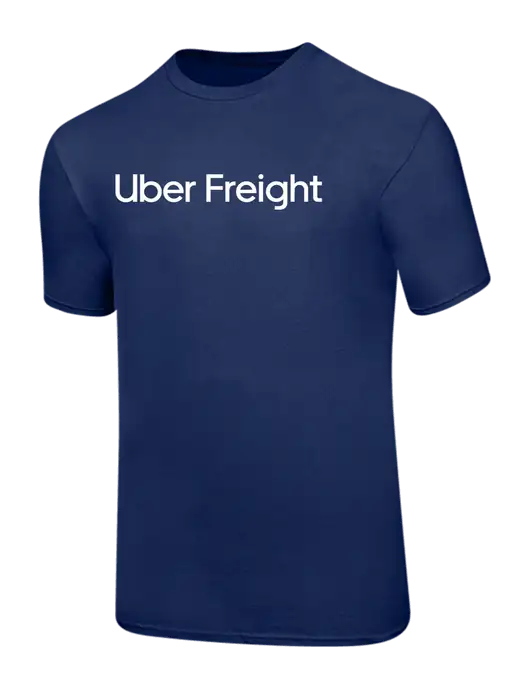 Ring Spun Navy 4.5 oz T-Shirt w/Uber Freight Logo