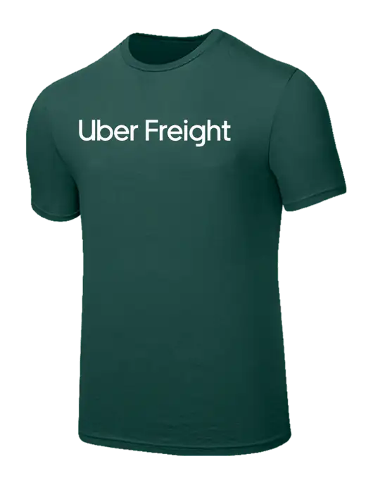 Seriously Soft Dark Green T-Shirt w/Uber Freight Logo