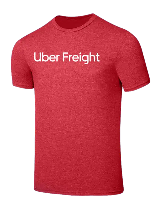 Seriously Soft Heathered Red T-Shirt w/Uber Freight Logo