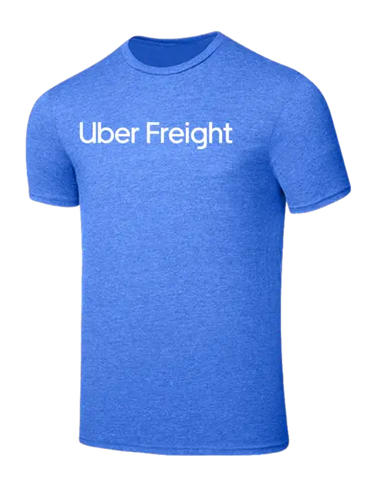 Seriously Soft Heathered Royal T-Shirt w/Uber Freight Logo