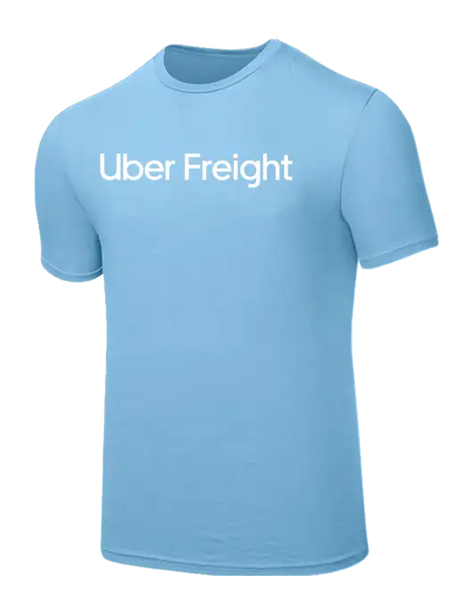 Seriously Soft Light Blue T-Shirt w/Uber Freight Logo