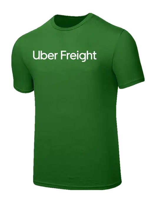 Seriously Soft Kelly Green T-Shirt w/Uber Freight Logo
