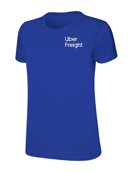 Womens Ring Spun Royal 4.5 oz T-Shirt w/Uber Freight Logo