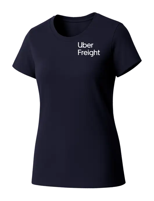 Womens Seriously Soft New Navy T-Shirt w/Uber Freight Logo