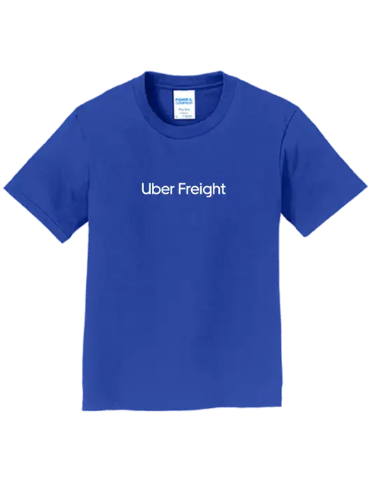 Youth Ring Spun Royal 4.5 oz T-Shirt w/Uber Freight Logo