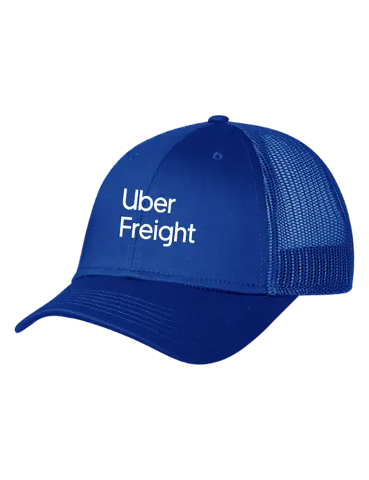 Royal Mesh Trucker Cap Snap Back w/Uber Freight Logo