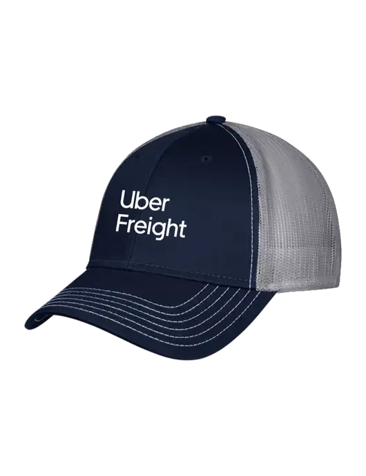 Navy & Grey Mesh Trucker Cap Snap Back w/Uber Freight Logo