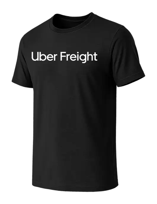 BELLA+CANVAS Black CVC Short Sleeve Tee w/Uber Freight Logo