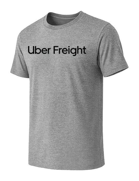 BELLA+CANVAS Heather Grey CVC Short Sleeve Tee w/Uber Freight Logo